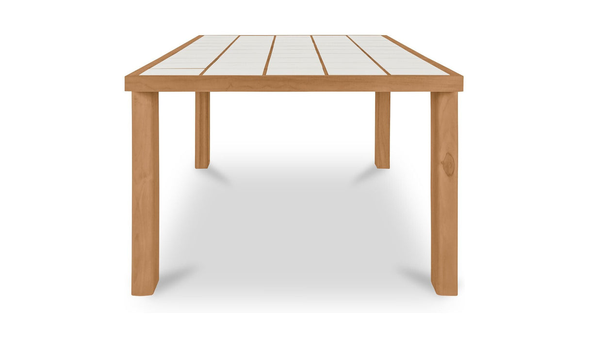 Marina Outdoor Dining Table Natural by Moe's Home at Eve Furniture