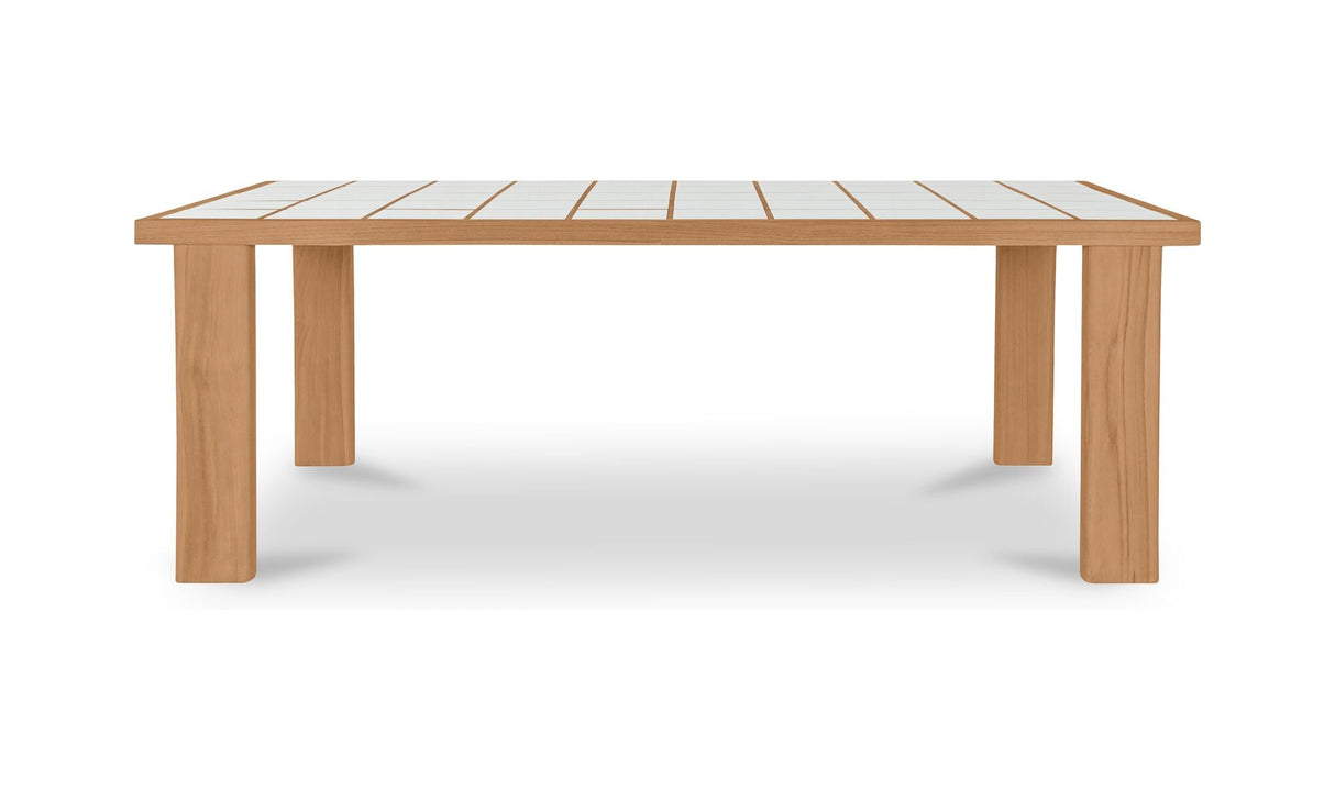 Marina Outdoor Dining Table Natural by Moe's Home at Eve Furniture