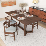 Marina Solid Wood Dining Table In Brown by Ashcroft Imports at Eve Furniture