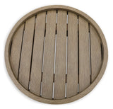 Marina Sun Beige Outdoor End Table by Ashley at Eve Furniture