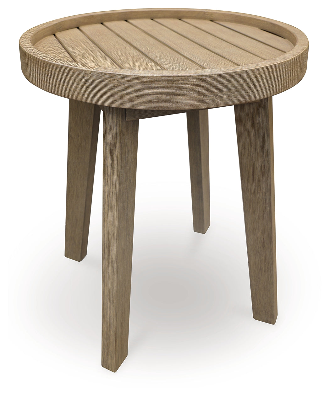Marina Sun Beige Outdoor End Table by Ashley at Eve Furniture