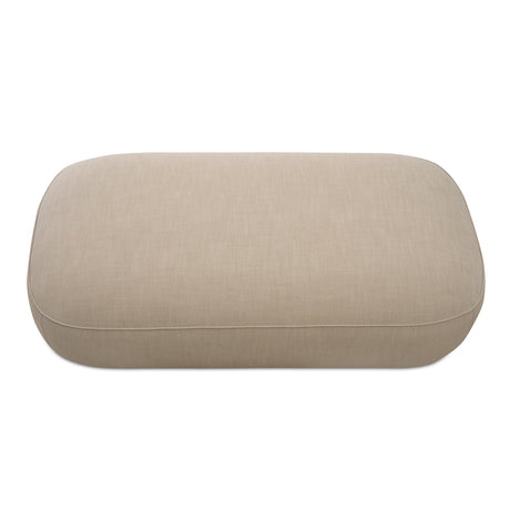 Marion Beige Rectangular Ottoman by MOES at Eve Furniture