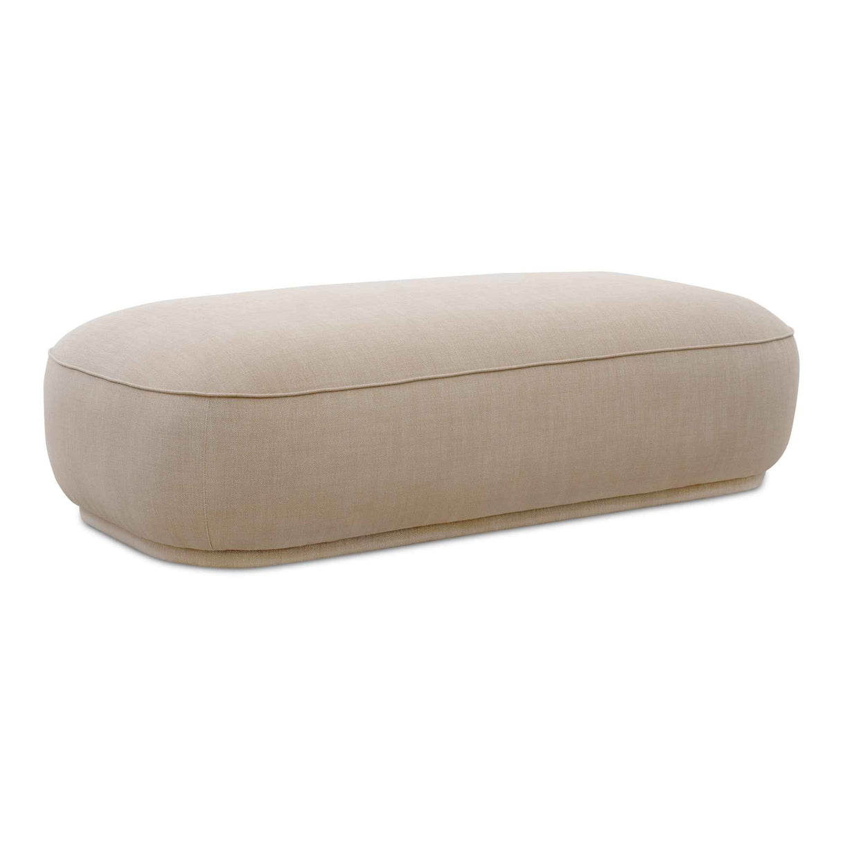 Marion Beige Rectangular Ottoman by Moe's Home at Eve Furniture