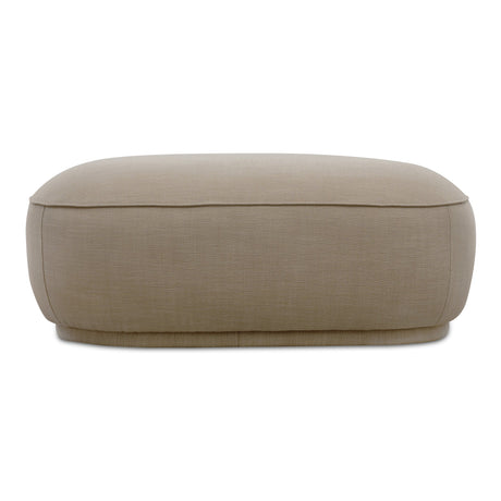 Marion Beige Square Ottoman by MOES at Eve Furniture