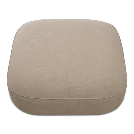 Marion Beige Square Ottoman by MOES at Eve Furniture