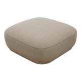 Marion Beige Square Ottoman