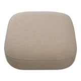 Marion Beige Square Ottoman