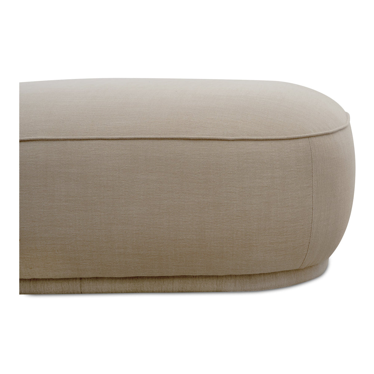 Marion Beige Square Ottoman by Moe's Home at Eve Furniture