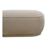 Marion Beige Square Ottoman by Moe's Home at Eve Furniture