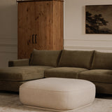 Marion Beige Square Ottoman by Moe's Home at Eve Furniture