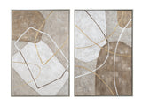 Marion Brown/Gold Canvas by Crestview at Eve Furniture