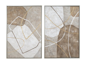 Marion Brown/Gold Canvas by Crestview at Eve Furniture