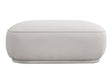 Marion White Square Ottoman by MOES at Eve Furniture