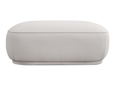 Marion White Square Ottoman by MOES at Eve Furniture