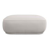Marion White Square Ottoman