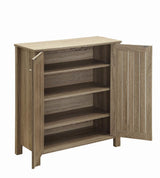 Marisa Dark Taupe 4-Shelf Shoe Cabinet by Coaster at Eve Furniture