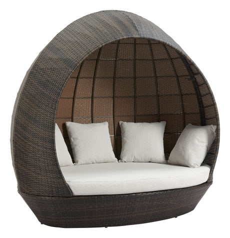 Marisol Brown & Beige Outdoor Beach Daybed by Zuomod at Eve Furniture