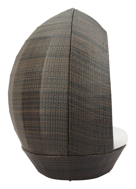 Marisol Brown & Beige Outdoor Beach Daybed by Zuomod at Eve Furniture