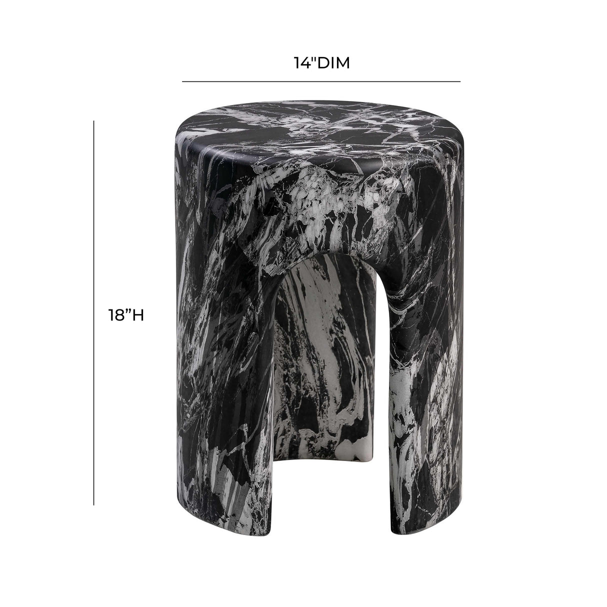 Marisol Concrete Side Table by TOV Furniture at Eve Furniture