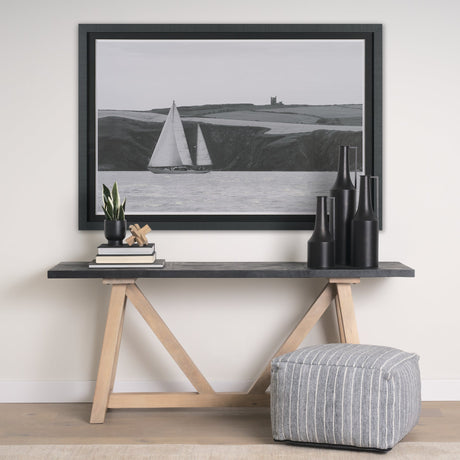 Maritime Meander by Ben Wood Hand Embelished Framed Art Print Matted under Glass by Mercana at Eve Furniture