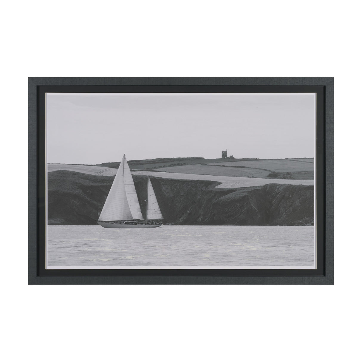 Maritime Meander by Ben Wood Hand Embelished Framed Art Print Matted under Glass by Mercana at Eve Furniture