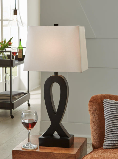 Markellton Black Table Lamp by Ashley at Eve Furniture