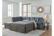Marleton Denim 2-Piece Left Arm Facing (Left Arm Facing (LAF)) Chaise Sleeper Sectional by Ashley at Eve Furniture