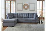 Marleton Denim 2-Piece Sectional with LAF Chaise by Ashley at Eve Furniture