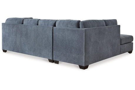 Marleton Denim 2-Piece Sectional with LAF Chaise by Ashley at Eve Furniture