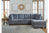 Marleton Denim 2-Piece Sectional with RAF Chaise by Ashley at Eve Furniture
