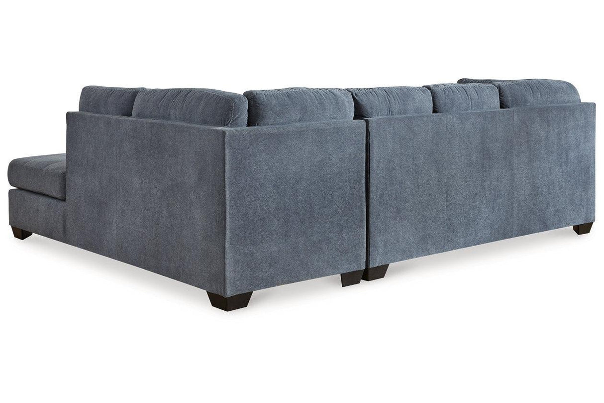 Marleton Denim 2-Piece Sleeper Sectional with RAF Chaise by Ashley at Eve Furniture