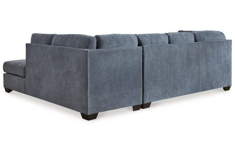 Marleton Denim 2-Piece Sleeper Sectional with RAF Chaise by Ashley at Eve Furniture
