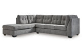 Marleton Gray 2-Piece Left Arm Facing (Left Arm Facing (LAF)) Chaise Sectional by Ashley at Eve Furniture