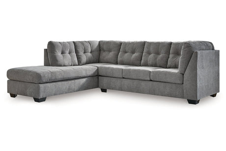 Marleton Gray 2-Piece Left Arm Facing (Left Arm Facing (LAF)) Chaise Sectional by Ashley at Eve Furniture