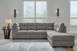 Marleton Gray 2-Piece Right Arm Facing (RAF) Chaise Sectional by Ashley at Eve Furniture