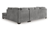 Marleton Gray 2-Piece Right Arm Facing (RAF) Chaise Sleeper Sectional by Ashley at Eve Furniture