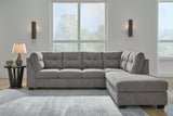 Marleton Gray 2-Piece Sectional with RAF Chaise by Ashley at Eve Furniture