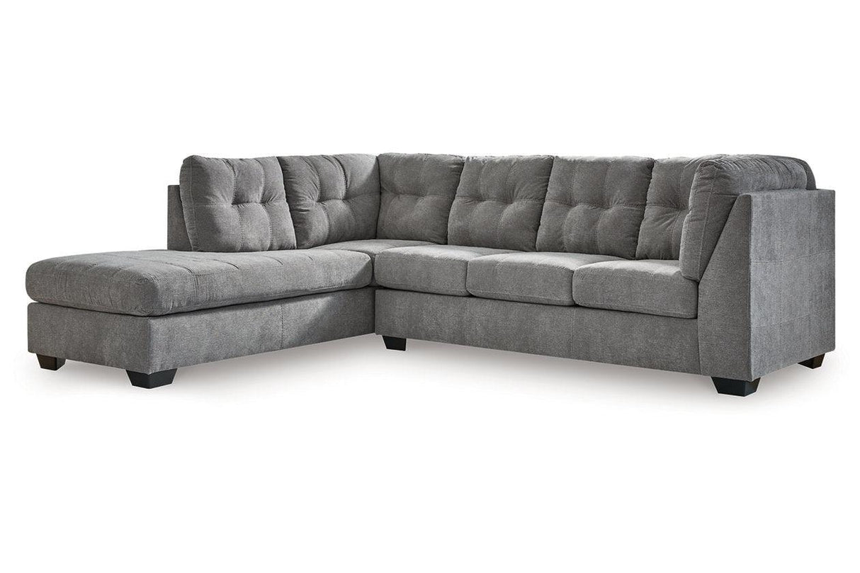Marleton Gray 2-Piece Sleeper Sectional with LAF Chaise by Ashley at Eve Furniture
