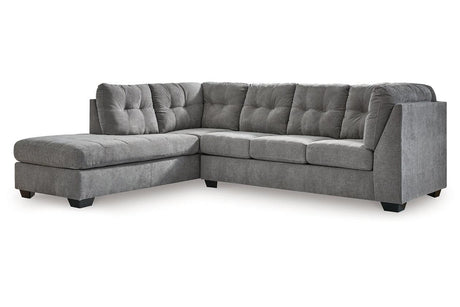 Marleton Gray 2-Piece Sleeper Sectional with LAF Chaise by Ashley at Eve Furniture
