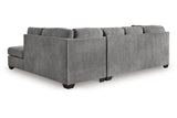 Marleton Gray 2-Piece Sleeper Sectional with RAF Chaise by Ashley at Eve Furniture