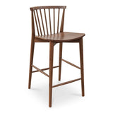 Marley Walnut Counter Stool by Moe's Home at Eve Furniture