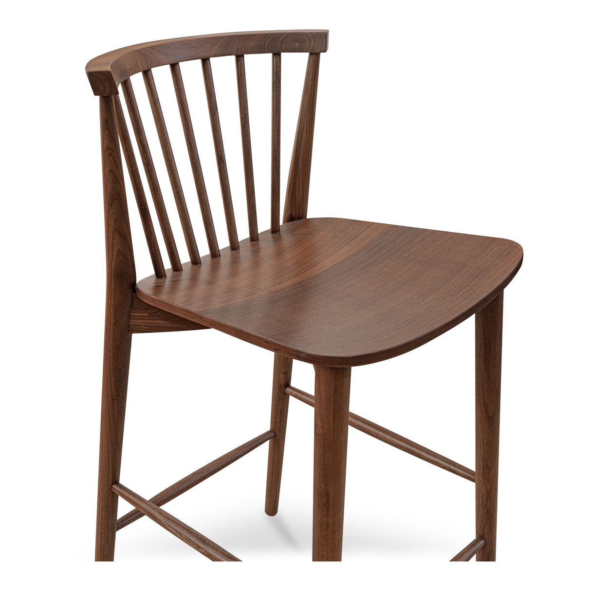 Marley Walnut Counter Stool by Moe's Home at Eve Furniture
