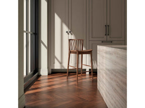 Marley Walnut Counter Stool by Moe's Home at Eve Furniture