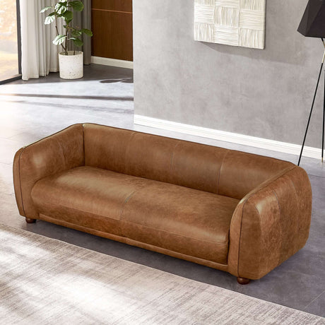 Italian leather sofa couch