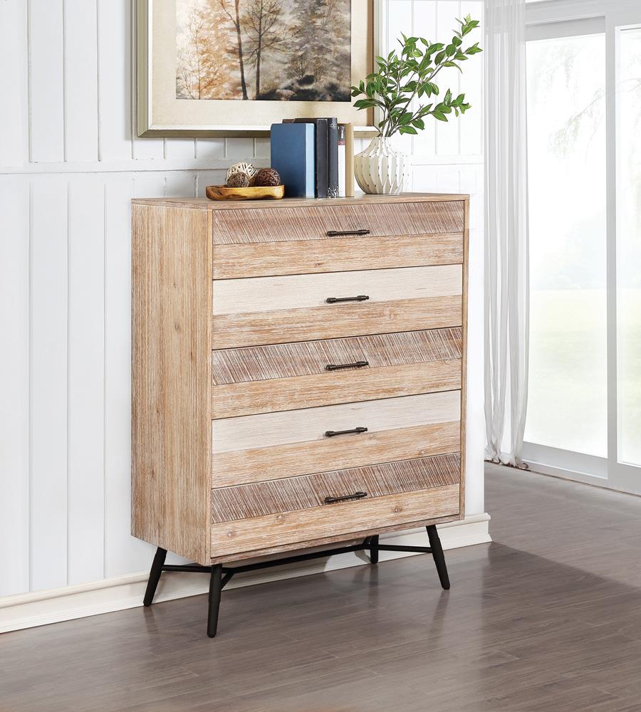 Marlow Rough Sawn Multi 5-Drawer Chest