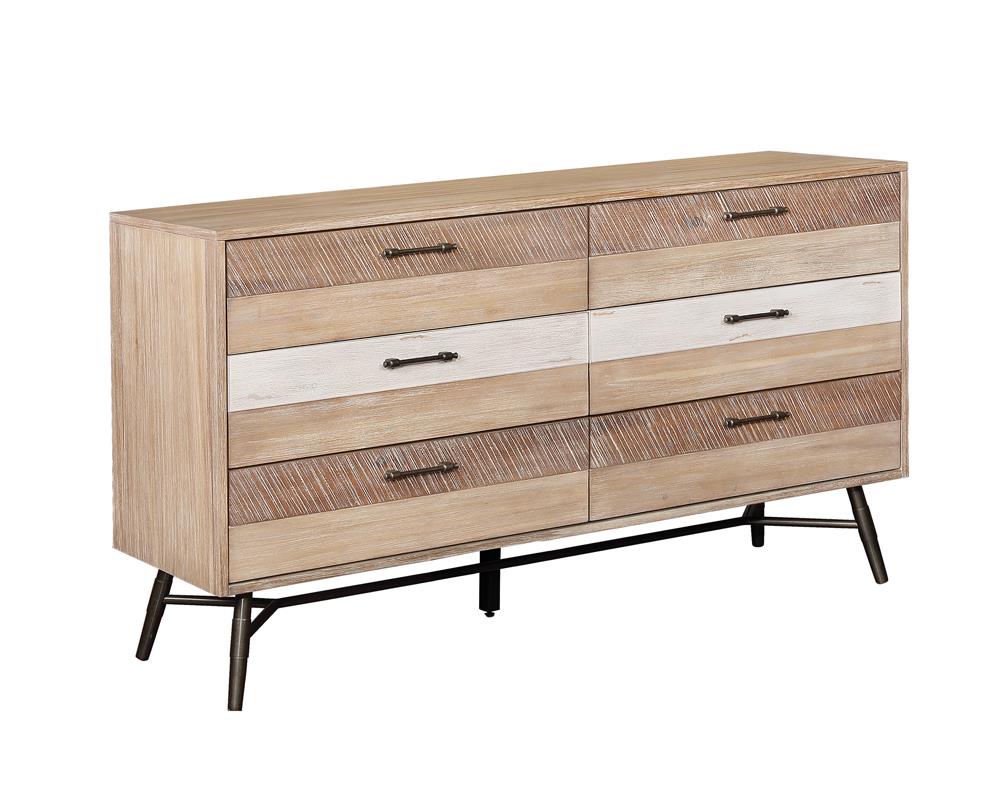 Marlow Rough Sawn Multi 6-Drawer Dresser