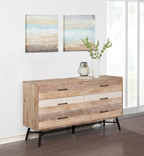 Marlow Rough Sawn Multi 6-Drawer Dresser