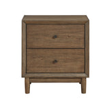 Marlow Brown/Oatmeal Platform Bedroom Set by Homelegance at Eve Furniture