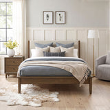 Marlow Brown/Oatmeal Platform Bedroom Set by Homelegance at Eve Furniture