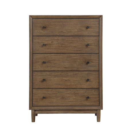 Marlow Brown/Oatmeal Platform Bedroom Set by Homelegance at Eve Furniture